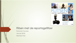 Powerpoint Flitsen met de Reportageflitser