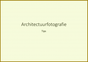 Powerpoint Architectuurfotografie